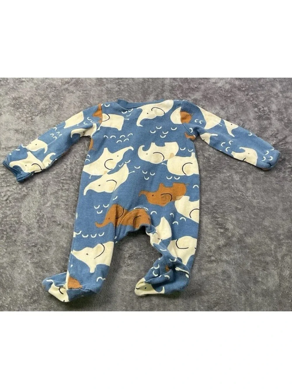 🐘 Carter's Elephant Dual-Zip Sleeper (Newborn)